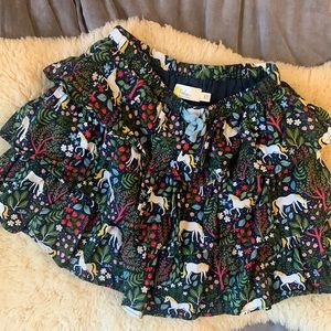 Boden girls Unicorn flouncy mini skirt